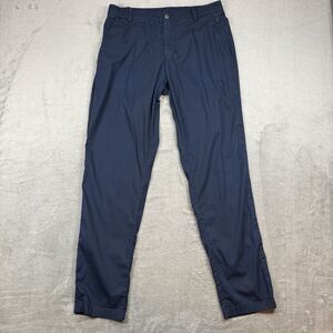 Lululemon Commission Pants Slim Mens 34 Blue Warpstreme Chino Classic Travel